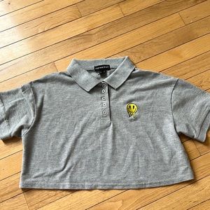 Cropped polo over sized S